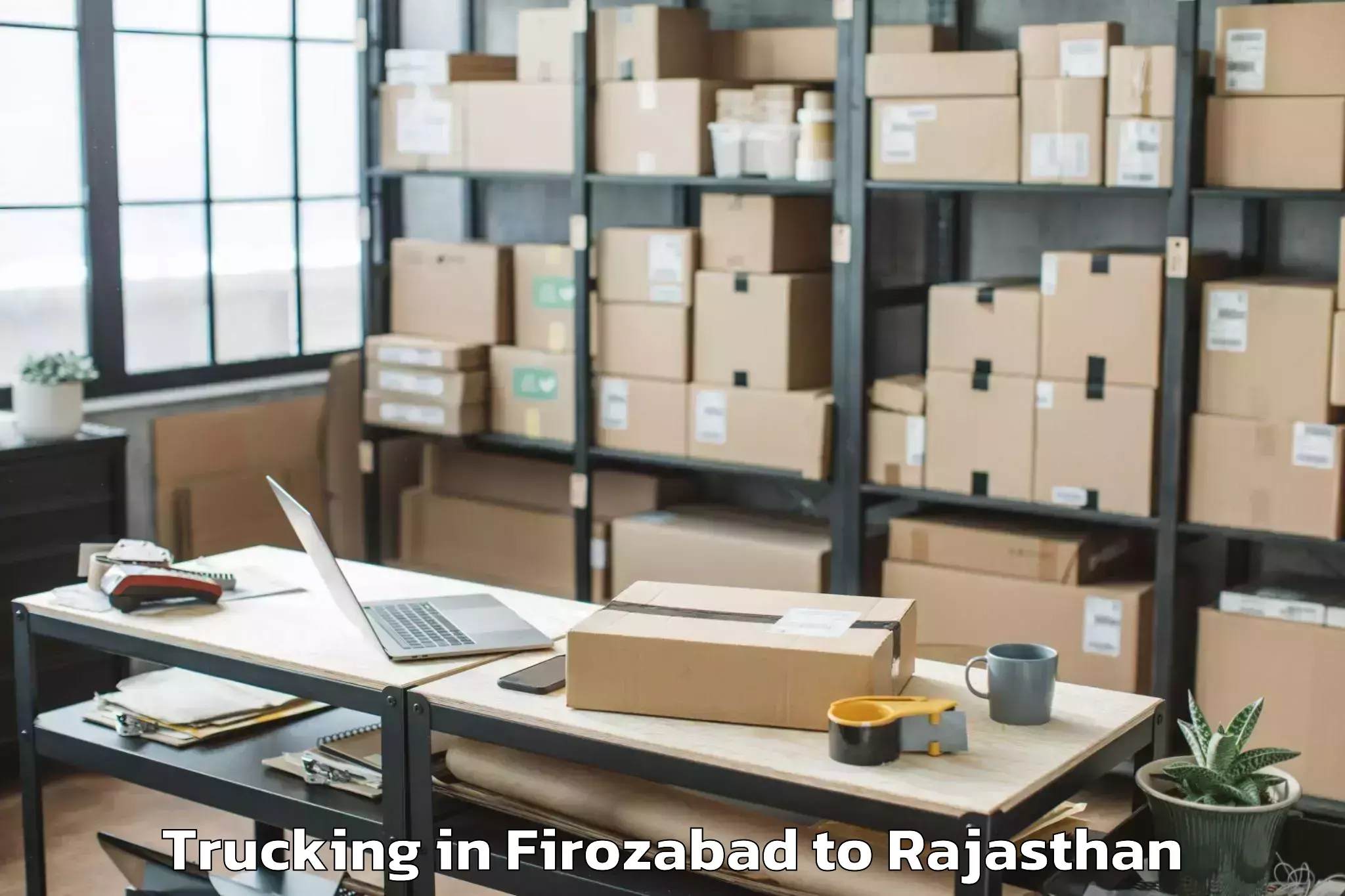 Trusted Firozabad to Sirohi Trucking